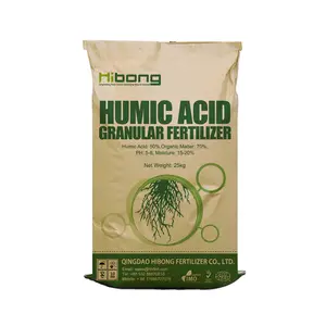 Fertilizante orgánico granulado de ácido húmico, base Npk, uso agrícola, precio de fábrica