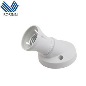 Douille de lampe inclinée E26 <span class=keywords><strong>E27</strong></span>, support de lampe d'angle, douille à baïonnette, luminaire de plafond blanc, <span class=keywords><strong>convertisseur</strong></span> <span class=keywords><strong>B22</strong></span> - Product Image 1