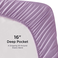 Ensemble de draps de lit en tissu de bambou écologique - Tissu doux et confortable pour la maison et l'hôtel