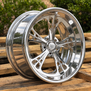 ล้อฟอร์จ 2 ชิ้น ขนาด 20x10.5 22x12 24x15 5x4.75 5x5 ขัดเงาแบบเว้า สำหรับ Chevy Camaro Chevelle Impala ล้อแต่ง - Product Image 3