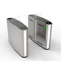 Sistema de escaneo de entrada de seguridad Torniquete deslizante Puerta de barrera oscilante de seguridad para vestíbulo Acceso automático económico
