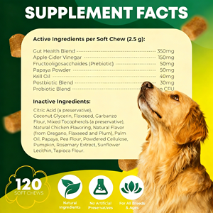 Probióticos ODM para Mascotas con Prebióticos - Golosinas Blandas Altas en Proteínas que Apoyan la Salud Inmunológica y Digestiva para Perros - Product Image 3