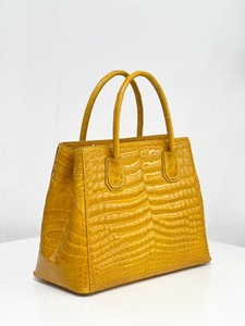 Sac à main authentique en cuir de crocodile du Nil – Sac à bandoulière élégant pour femme |   Sac à main exotique haut de gamme - Product Image 1