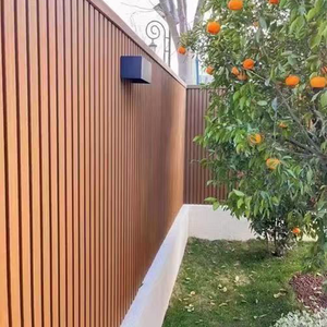 Panneau de grille WPC anti-décoloration, imperméable, anti-corrosion, en bois-<span class=keywords><strong>plastique</strong></span> pour la décoration de plafond, de mur et de cloison de jardin - Product Image 6