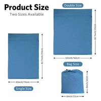 Doublure de sac de couchage Sac de couchage compact et léger Portable Clean Travel Sheet Sleep Sheet
