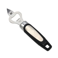 Ensemble de 13 ustensiles de cuisine en acier inoxydable avec tasses à mesurer, ouvre-boîte, éplucheur, décapsuleur et presse-purée
