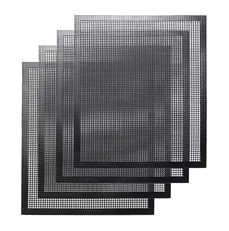 Yapears taille personnalisée en gros 40*60cm sans bord gril maille tapis flux d'air bbq maille tapis ptfe Grilling Net Mat