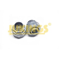 Raccord de tuyau en acier personnalisé 3/4'' à filetage métrique, presse-étoupe haute tension IP65 en alliage de zinc pour câble de 14-18 mm