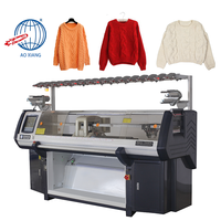 Machine à tricoter des pulls jacquard plats informatisée entièrement automatique personnalisée