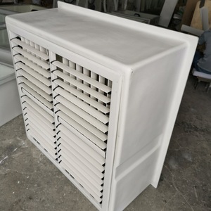 Ventilador axial industrial de fibra de vidrio, montado en pared, 220V, blanco, bajo nivel de ruido, para taller o almacén - Product Image 2