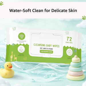 Hot Sale Organic <b>Biodegradable</b> Sensitive Water <b>Wipes</b> Custom Newborn Disposable Pouch Packs Baby <b>Wipes</b> - Product Image 2
