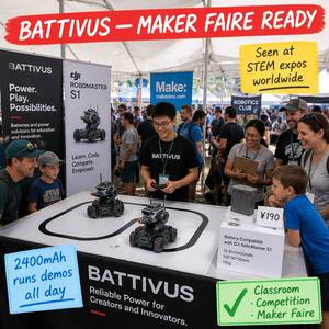 Baterai Pengganti 10.8V 2400mAh untuk RoboMaster S1, Paket Baterai Robot Li-ion 195g, Kompetisi Robotika Non-Stop Coding - Product Image 4
