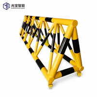 Barrière anti-collision mobile professionnelle robuste en acier au carbone, barrière de sécurité extensible pour écoles et stations-service
