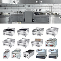 Équipement commercial de cuisson au gaz d'acier inoxydable de cuisine de restauration rapide pour des hôtels et des restaurants