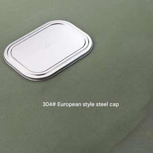 Assiette à lunch divisée en acier inoxydable 304, 3 compartiments, plateau alimentaire pour enfants, poli électrolytique, sans BPA, pour le camping et l'école - Product Image 6