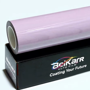 Film de protection de peinture (PPF) en TPU gris violet brillant, auto-réparant, anti-jaunissement, anti-rayures, résistant au sable, facilement amovible pour carrosserie automobile - Product Image 1