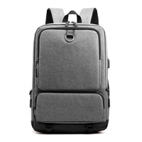 Sac à dos professionnel pour ordinateur portable résistant à l'eau avec port USB, compartiment rembourré pour ordinateur, antivol, sac à dos pour ordinateur portable d'affaires