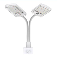 Lampe à clip pour aquarium ultra-lumineuse avec rotation à 360° °   Lampe de culture LED à tête réglable et à couleur changeante pour petit aquarium