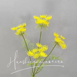 ดอกไม้ประดิษฐ์รูปโค้งสีเหลือง ผ้าไหม PU สำหรับตกแต่งงานแต่งงาน DIY รุ่น SC 09 - Product Image 4