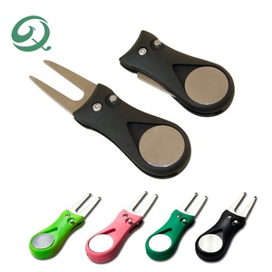 Tùy Chỉnh Cá Nhân Logo Có Thể Gập Lại Pop-up Golf Divot Công Cụ Turf Ngã Ba Golf Divot Công Cụ Sửa Chữa Với Bóng Đánh Dấu - Product Image 3