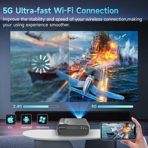 Oem a8t Pro video chiếu 1000 ANSI Lumens bản địa 1080P 4K FHD xách tay LED máy chiếu 5G Wifi <span class=keywords><strong>Bluetooth</strong></span> Màn Hình phản chiếu - Product Image 6