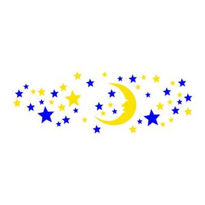Pegatina de Pared 3D con Diseño de Estrella y Luna, Espejo Decorativo para el Hogar, Adhesivo de Espejo para Dormitorio, Sala de Estar, Papel Tapiz Mural - Product Image 6