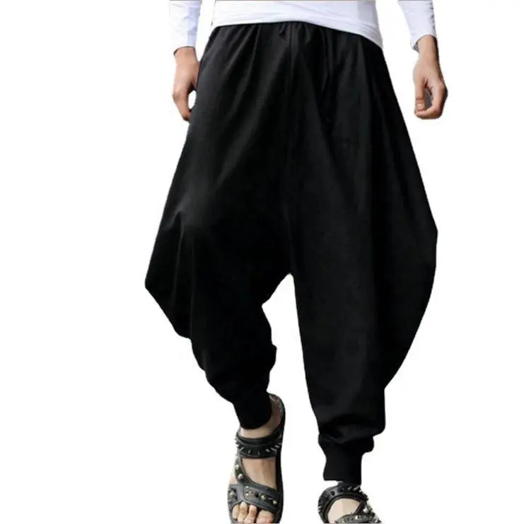 Quần Cotton Mới 2022 Quần Harem Nữ Quần Ống Rộng Hip Hop Quần Rộng Phong Cách Cổ Điển Giản Dị Pantalon Hombre