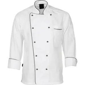 Uniforme de Chef de alta calidad, uniforme de Chef, abrigo de Chef, ropa de trabajo, camisas