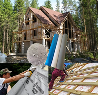 Pansement à membrane polymère étanche et respirant ISOKING Spunbond pour bâtiment de construction