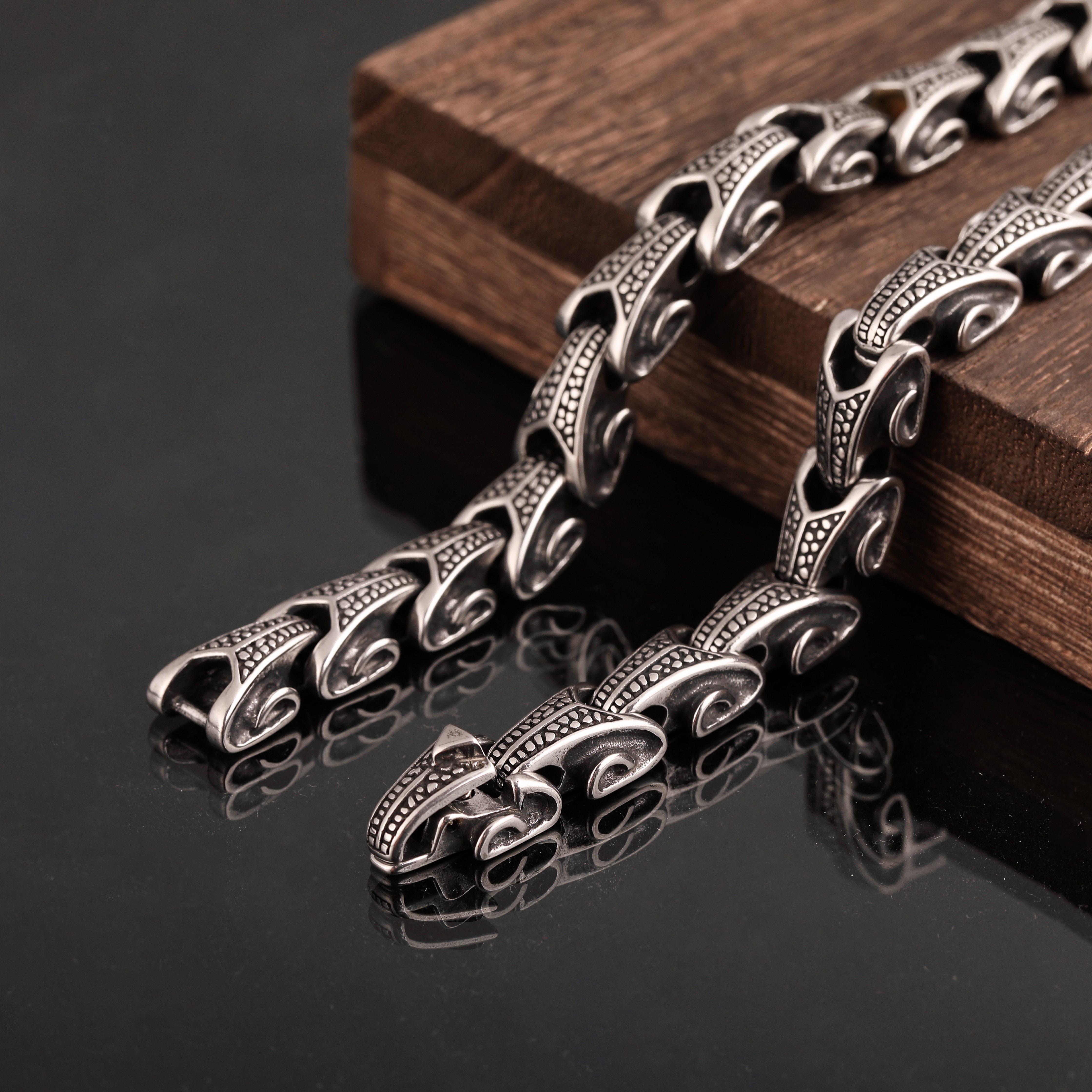 CC3319F - Collier Chaîne Gros Maillons avec Fermoir T Acier Doré - Oh