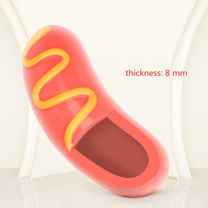 Köpekler çiğnemek köpek dişleri temizleme için sosis rulo şekli dayanıklı gıcırtılı oyuncak tedavi - Product Image 4