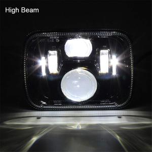 Phare à faisceau scellé D0T 5x7 7x6 pouces phares LED phare à faisceau scellé haut/bas Compatible avec J-e-ep Wrangler YJ <span class=keywords><strong>Cherokee</strong></span> <span class=keywords><strong>XJ</strong></span> - Product Image 6