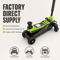 Cric hydraulique 2 tonnes, cric de voiture à grandes roues tout-terrain, cric portable pour camions et SUV