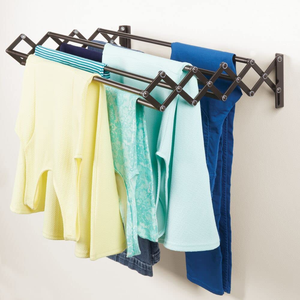 Tendedero de Ropa Plegable y Móvil de Acero Inoxidable para Montar en la Pared, para Baño, Balcón, Lavandería, Retráctil - Product Image 3