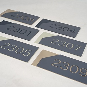 Plaques de numéros de maison personnalisées en gros, lettres de rue, numéros de porte, plaques d'adresse - Product Image 1