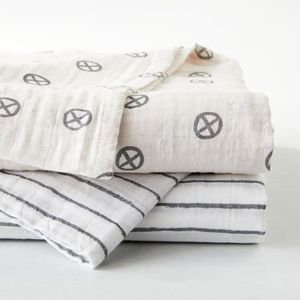Manta de muselina para bebé, manta de gasa de 100% capas con estampado personalizado de algodón orgánico, 4/6 - Product Image 3
