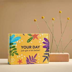 Caja de Cartón Corrugado para Envíos de Cosméticos y Ropa, con Impresión Personalizada y Logotipo - Product Image 1