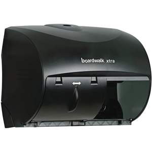 Distributeur de papier toilette Boardwalk Xtra 2 rouleaux, format contrôlé, 11.13 X 7.38 X 8.88, noir translucide, fournitures de toilette - Product Image 6