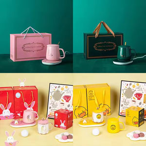 Hot Selling Custom Logo Geschenkdoos Set Thermostatische Cup Vaccum Kolf Keramische Thee Koffiemok Voor Moeders Dag Roestvrij Staal - Product Image 2