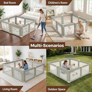 Box per Bambini Portatile - Recinto Pieghevole di Sicurezza per Gattonare in Casa - Product Image 6