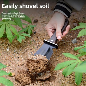 Personalizzabile in acciaio inox pala <span class=keywords><strong>giardiniere</strong></span> manico in legno Mini strumento da giardino manuale per accessori da giardino - Product Image 3