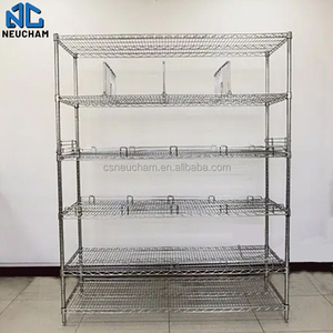 Thiết Kế Mới Hai Tầng Mạnh Mẽ Chrome Dây Lưu Trữ Kệ Dây Kệ Kệ Thép Kệ Lưu Trữ Giá Với Ngăn - Product Image 5