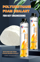 Fabricant de mousse de polyuréthane haute densité, mousse PU facile à appliquer au pistolet pour la décoration de fenêtres