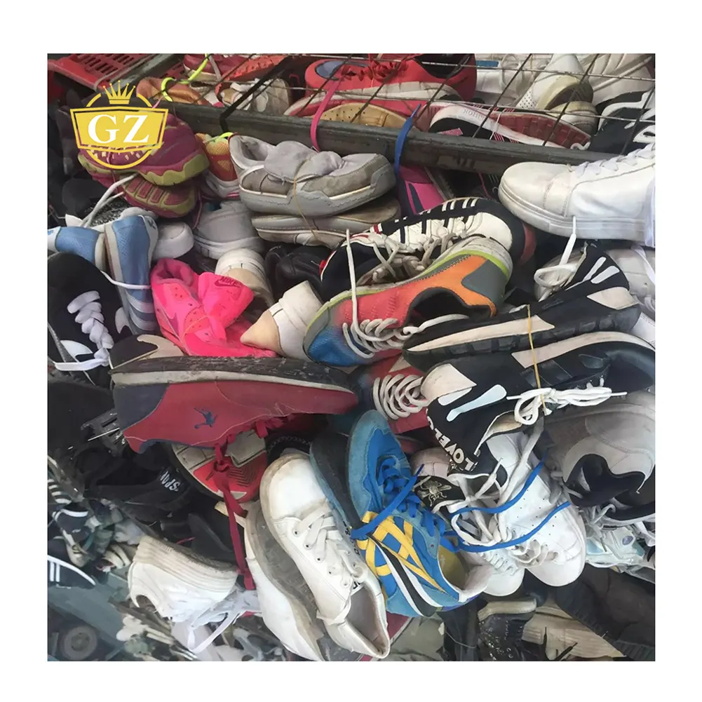 Guangzhou Export In Batches Used Clothing, Materials From Developed Cities 45 Kg To 100 Kg Bundle Used Shoes