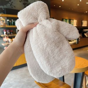 Gants d'hiver pour femmes, mignons, en fausse fourrure, tricotés, épais et chauds, pour la conduite et les activités de plein air - Product Image 6