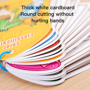 Jumon Children's Quiet Color Classification Sticker Paper Book Early Education Cognitive Literacy <b>Puzzle</b> Toy Educational JBK-46 - Product Image 5