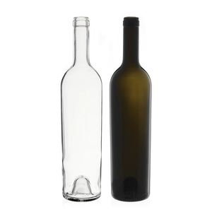 Bouteilles <span class=keywords><strong>de</strong></span> <span class=keywords><strong>vin</strong></span> rouge en verre transparent en promotion – Bouteilles <span class=keywords><strong>de</strong></span> <span class=keywords><strong>vin</strong></span> vides avec bouchon en liège ou bouchon à vis - Product Image 2