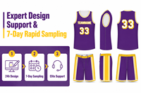 Conjunto de Uniforme de Baloncesto Personalizado Pro-Am, Equipación para Equipos de Liga Recreativa de Élite, Malla de Alta Densidad de 180GSM, Tallas Estadounidenses Listas para Usar