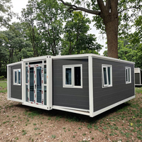 40ft 20ft Pliable Extensible Conteneur Maison Appartements Ateliers Extérieur Vie Cabine Villa Pliable Chambre à coucher pour le Travail