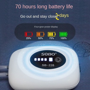 SOBO Batterij Luchtpomp Eco-vriendelijk <span class=keywords><strong>Modern</strong></span> Vierkant Ontwerp Draagbare <span class=keywords><strong>Aquarium</strong></span> Luchtpomp 110-240V Universele Spanning voor Visbak - Product Image 2